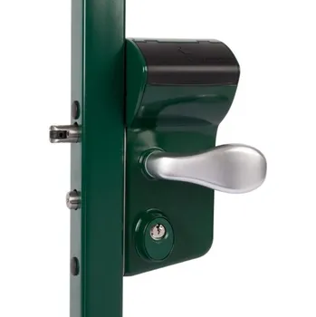 Příslušenství pro plot Mechanicky kódovaný zámek LOCINOX LMKQ V2 | pro hranatý profil 40-60 mm | zelená RAL 6005