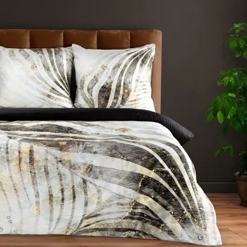 Povlečení Ložní souprava MING 13 béžová / černá