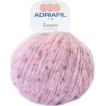 Příze Adriafil Zenzero 81 Šeříková (Tweedová příze Zenzero Rosa)