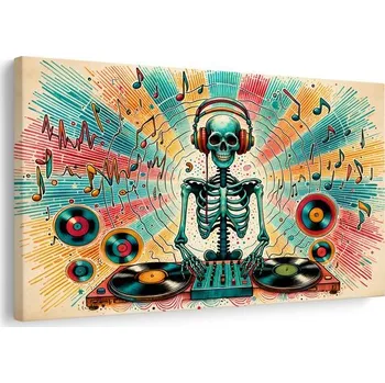 Obraz Dovido Obraz disco kostlivec s deskami