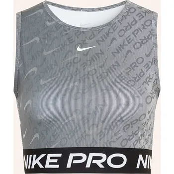 Nike Dámský Cropped Top Pro, černá / bílá, 38