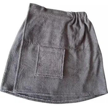 Dámský župan . Pánský kilt do sauny, bavlněný, šedý 55*150 cm