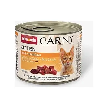 Krmivo pro kočku 24x200g animonda Carny Kitten - Drůbeží a hovězí