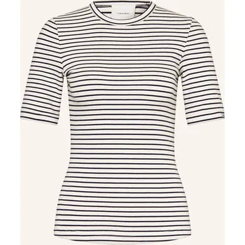 Dámské tričko Calvin Klein Dámské Tričko, krémová / tmavě modrá, 40