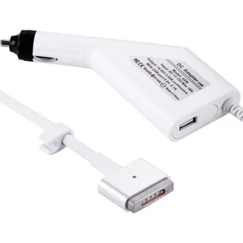 Nabíječka do auta s konektorem MagSafe 2 (tvar T) a portem USB-A pro MacBook Air 11" / Air 13" - 45W - bílá