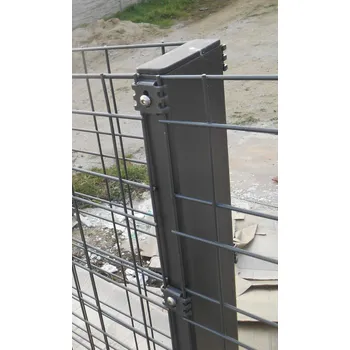 Plotový sloupek Plotový sloupek BRAVO 2D GABION poplastovaný 2000 mm | obdélníkový profil 120 × 40 mm | antracit