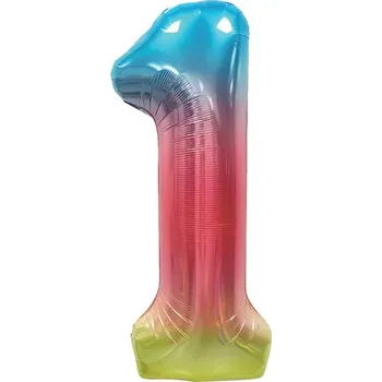 Dárková taška Narozeninový balónek, barevný 40" (100 cm) číslo 1
