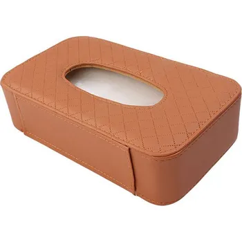 Pouzdro na mobilní telefon Krabička na kapesníky s páskem hnědá