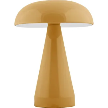 Lampička Leitmotiv Stolní lampa ve tvaru hřibu LED RACHEL, bezdrátová, Ø 15,5 cm, žlutá