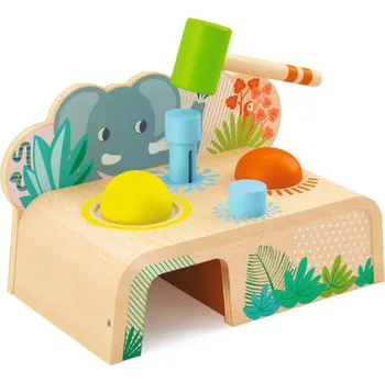 Dřevěná hračka DJECO Dřevěné zatloukání Multi Tap