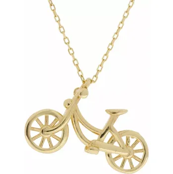 Náhrdelník Zlatý náhrdelník s přívěskem jízdního kola