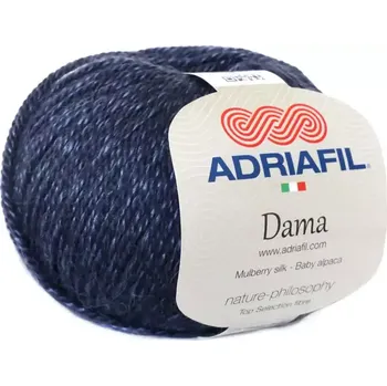 Příze Adriafil Dama 59 Noční modrá (Přírodní příze Dama Blu)