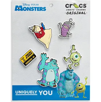 Chlapecké sandály Připínačky na dětské boty Crocs Monsters Inc 5Pck 5-pack 10014921.Monsters.Inc vícebarevná MLC, vel. ONE SIZE