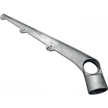 Plotový sloupek Jednostranný bavolet na 3 řady ostnatého drátu | ALUM | pro sloupek kruhového profilu Ø 48 mm | stříbrný