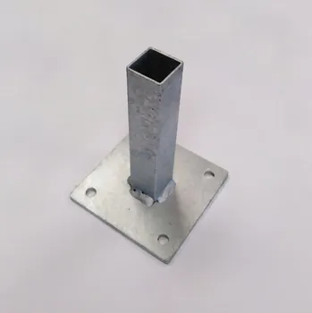 Plotový sloupek Patka sloupku na podezdívku | pozinkovaná | pro sloupek kruhového profilu Ø 60 mm