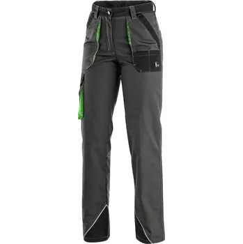 montérky CANIS CXS SIRIUS AISHA kalhoty dámské šedá/zelená - 60 AKCE