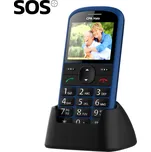 Telefon CPA Halo 21 Senior modrý s nabíjecím stojánkem