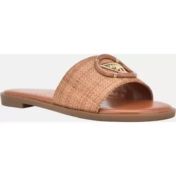 Dámské žabky GUESS dámské pantofle, nazouváky Magnify hnědé 38,5