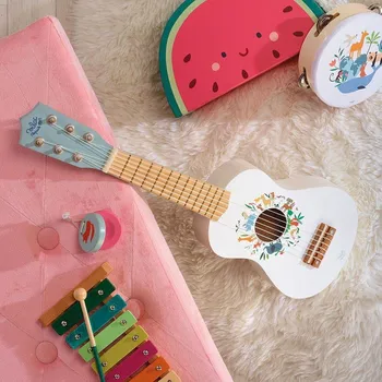 Hračka pro nejmenší Vilac Dřevěná kytara Zvířata světa Sarah Betz