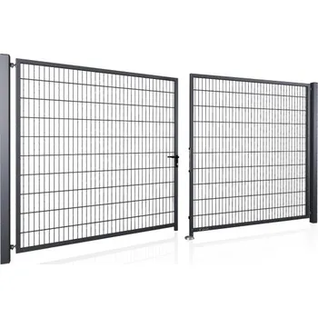 Dvoukřídlá brána BRAVO 2D 3500/1200 mm RAL 7016 | výplň svařovaný 2D panel