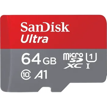 Ukládání dat Paměťová karta SanDisk MicroSDXC 64GB Ultra + SD adaptér