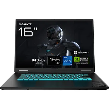 Notebook Gigabyte GAMING/A16 CWHI3CZC94SH/i7-13620H/16"/2560x1600/16GB/1TB/RTX 5070/W11H/Black/2R
