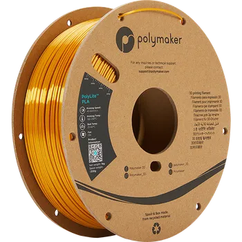 Filament Polymaker PolyLite PLA - Silk Gold