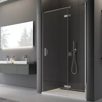 Sprchové dveře Ronal PUR PU13P jednokřídlé sprchové dveře 100 cm Šířka: 1000 mm, Profil: Chrom, Sklo: Satén 49