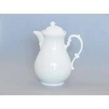 Sada nádobí Konvice kávová 1,55l bílé Rokoko Český porcelán Dubí