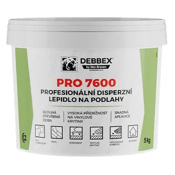 Stavební chemie Den Braven Profesionální disperzní lepidlo na podlahy PRO 7600 14 kg světle béžová