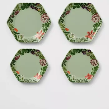 Sada nádobí Dezertní talíř Essenza Gallery Stone Green, 17 cm, sada 4 ks