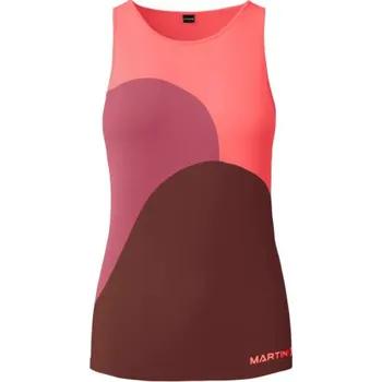 Dámské tílko Martini Sportswear HILLCLIMB - korálová/fialová/vínová M