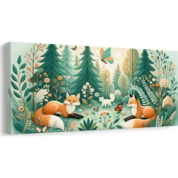 Obraz Dovido Obraz lišky a motýli v přírodě