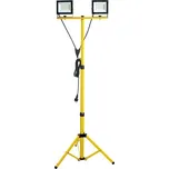 LED Reflektor se stojanem TIGRA 2xLED/50W/230V 4000K IP54 černá/žlutá
