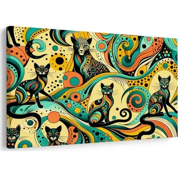 Obraz Dovido Obraz psychedelické kočky