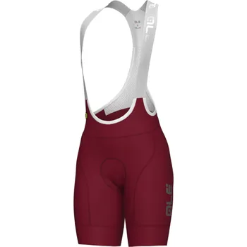 Cyklistické kalhoty ALÉ Cyklistické kalhoty krátké s laclem - MAGIC COLOUR PR-E - červená M