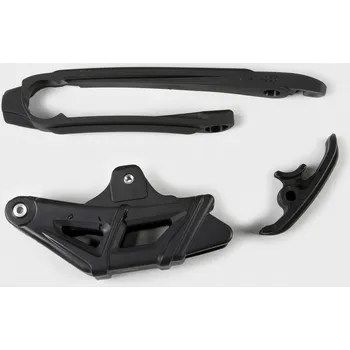 Řetězová sada pro motocykl UFO komplet kluzák (malý i velký) + vodítko řetězu KTM EXC 125/200/250/300 TPI, EXC-F 350/450 12-21, EXC-F 500 14-21, barva černá (UFO komplet kluzák (malý i velký) + vodítko řetězu KTM EXC 125/200/250/300 TPI, EXC-F 350/450 12-21, EXC-F 500 14-21, barva)