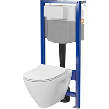 WC sada Mechanická podomítková sada CERSANIT AQUA PLUS s mísou MILLE PLUS a deskou S701-813