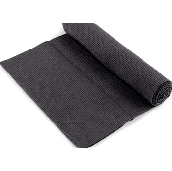 Elastický bavlněný náplet žebrovaný - tunel 16x80 cm olivově šedá