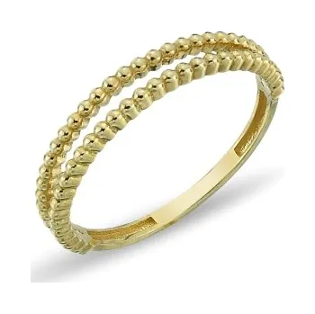 Prsten Luxur, Decentní prsten Bubbles II ze žlutého zlata, vel. 51, prům. 16.2 mm, 585-16-1-2466.0Z00.0.51.000