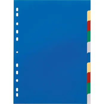 DURABLE 6740, Rozdružovač A4 s barevnými rozlišovači 1-10, mix 2x5 barev