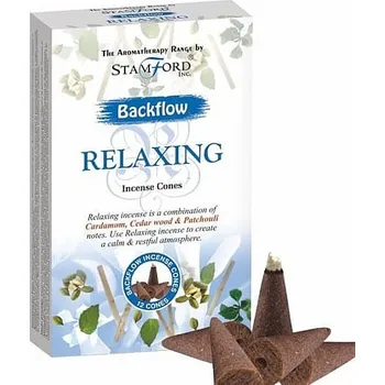 Vonná tyčinka Vonné kužely aromaterapeutické Stamford pro tekoucí dým Relaxing 12 ks