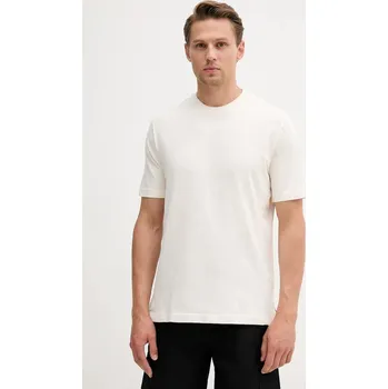 Pánské tričko Bavlněné tričko United Colors of Benetton pánské, béžová barva, 36JGU105U 02X, vel. L