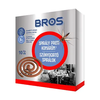 Přípravek proti hmyzu BROS spirály proti komárům (10ks/kra)