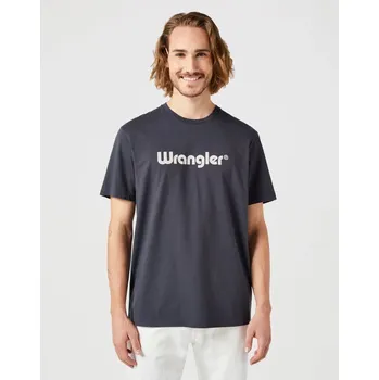 Tričko pro muže WRANGLER LOGO TEE BLACK 112350526 Velikost: L Tričko zdarma při nákupu nad 3000,-!