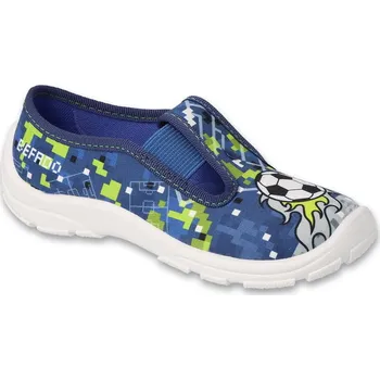 Chlapecká obuv BEFADO 975X191 chlapecké bačkorky modré fotbal 30 975XY191_30