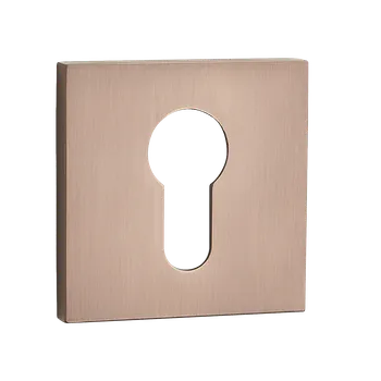 Dveřní kování Kuchinox ROZETA hranatá vložka růžové zlato