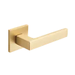 Kuchinox Klika KVADRATO hranatá rozeta - kartáčované zlato - (komplet 2 ks)