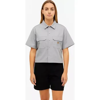 Dámská košile DICKIES Short Sleeve Work Shirt (bílá, velikost XS)