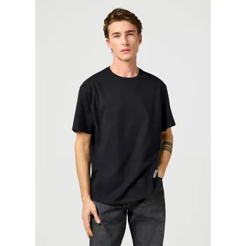 Pánské tričko Tričko pro muže WRANGLER SS SOLID TEE BLACK 112365120 Velikost: M Tričko zdarma při nákupu nad 3000,-!